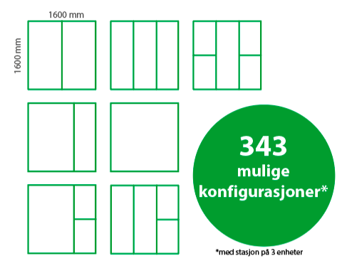 Molok Domino, en fleksibel løsning